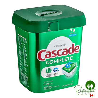 Cascade Complete ActionPacs 97722 78-Count Fresh Scent Automatic Dishwasher Detergent Pods - 3/Case