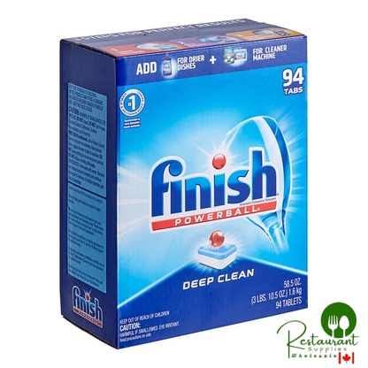 Finish RAC97330CT 94-Count Powerball Deep Clean Dishwasher Detergent Tabs - 4/Case