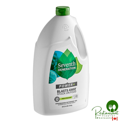 Seventh Generation 22929 65 oz. Ultra Power Plus Citrus Dishwasher Detergent Gel - 6/Case