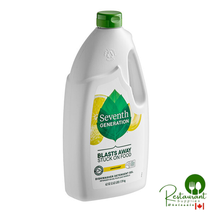 Seventh Generation 22171 42 oz. Lemon Dishwasher Detergent Gel - 6/Case