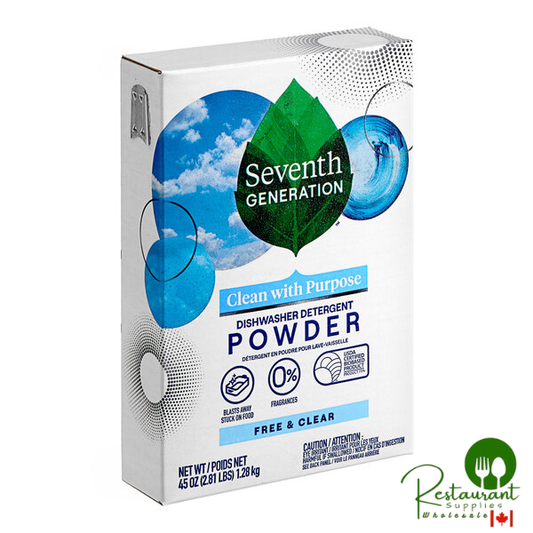 Seventh Generation Free & Clear 10732913221506 45 oz. Dishwasher Detergent Powder - 12/Case