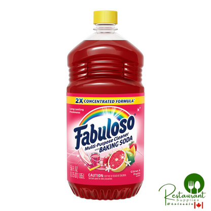 Fabuloso CPC153091 56 oz. Concentrated Formula Citrus and Fruits Scent Multi-Purpose Cleaner with Baking Soda - 4/Case