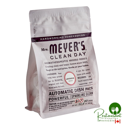 Mrs. Meyer's Clean Day 306685 20-Count Lavender Dishwasher Pac - 6/Case