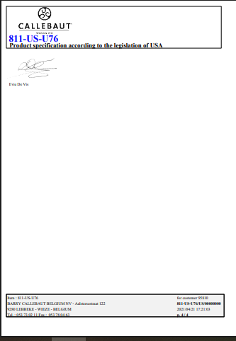 Bulk Callebaut 811 Dark Chocolate Callets – 5.5 lb Each, Case of 8