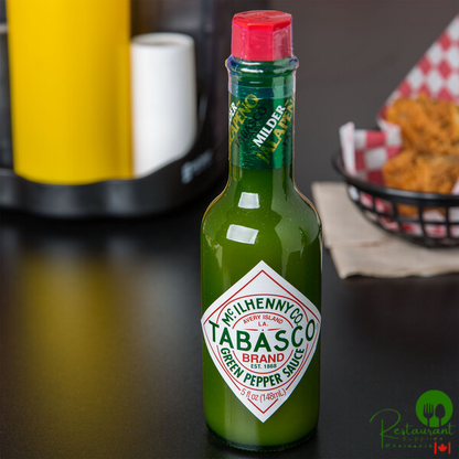 TABASCO® 5 fl. oz. Green Pepper Hot Sauce - 12/Case
