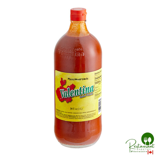 Valentina Red Label Mexican Hot Sauce 34 fl. oz. - 12/Case