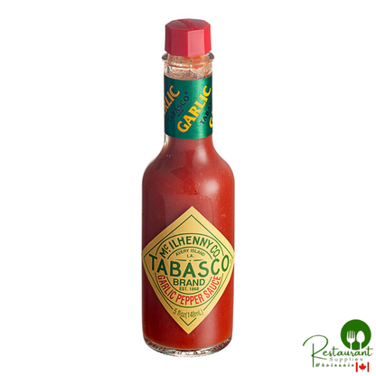 TABASCO® 5 fl. oz. Cayenne Garlic Pepper Hot Sauce - 12/Case