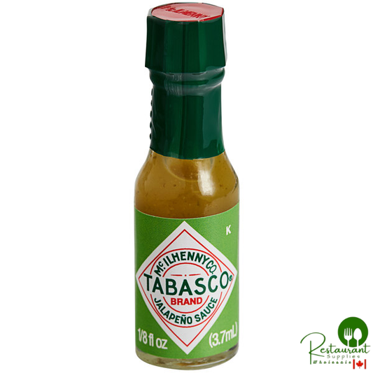 TABASCO® .125 fl. oz. Green Hot Sauce Mini Bottles - 144/Case