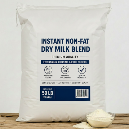 Instant Nonfat Dry Milk Blend 50 LB white bag