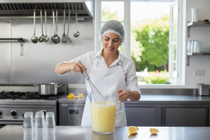Lemonade preparation in professional kitchen