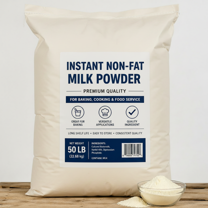 Instant Non-Fat Milk Powder 50 LB white bag