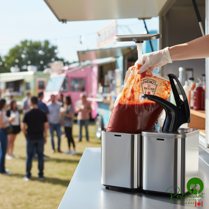 French's 1.5 Gallon Ketchup Dispensing Pouch with Fitment - 2/Case