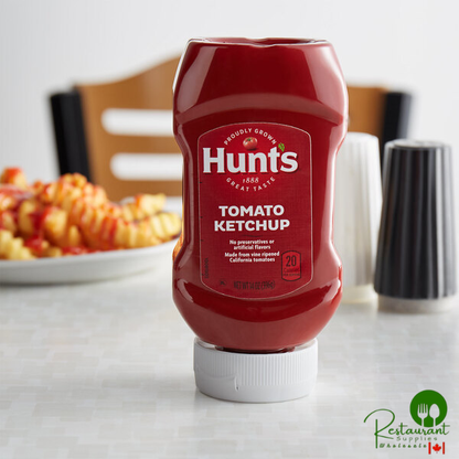 Hunt's Tomato Ketchup 14 oz. Squeeze Bottle - 12/Case