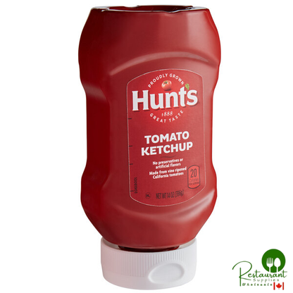Hunt's Tomato Ketchup 14 oz. Squeeze Bottle - 12/Case
