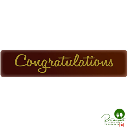 Chocolatree Congratulations Chocolate Decoration - 420/Case