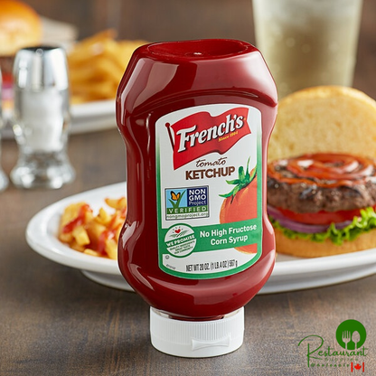 French's 20 oz. Tomato Ketchup Squeeze Bottle - 12/Case