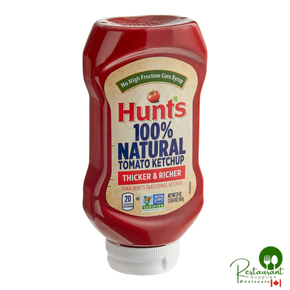 Hunt's Natural Ketchup 20 oz. Squeeze Bottle - 12/Case