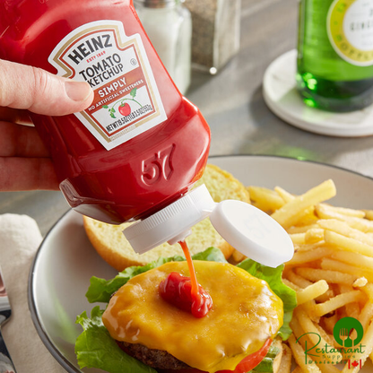 Heinz Simply Ketchup Upside Down Squeeze Bottle 19.5 oz. - 30/Case
