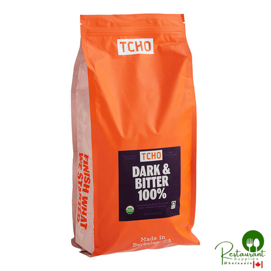 TCHO Dark & Bitter 100% Dark Chocolate Hexagons 6.6 lb. - 3/Case