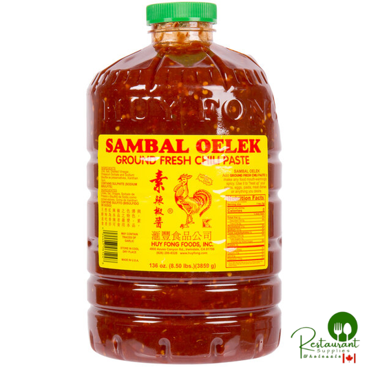 Huy Fong 8.5 lb. Sambal Oelek Fresh Ground Chili Paste - 3/Case