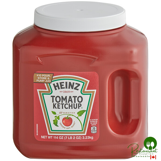 Heinz 7 lb. Fancy Grade Tomato Ketchup #10 Pour / Store Pump Jug - 6/Case