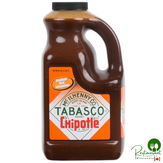 TABASCO® 64 fl. oz. Chipotle Pepper Hot Sauce - 2/Case