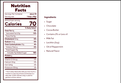 YORK Dark Chocolate Peppermint 1M Baking Chips 8 oz – 12/Case