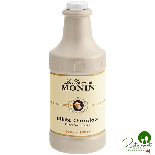 Monin White Chocolate Flavoring Sauce 64 fl. oz. - 4/Case