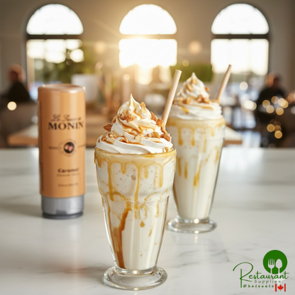 Monin Caramel Flavoring Sauce 12 fl. oz. - 6/Case