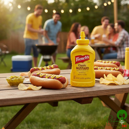 French's 12 oz. Classic Yellow Mustard Squeeze Bottle - 12/Case