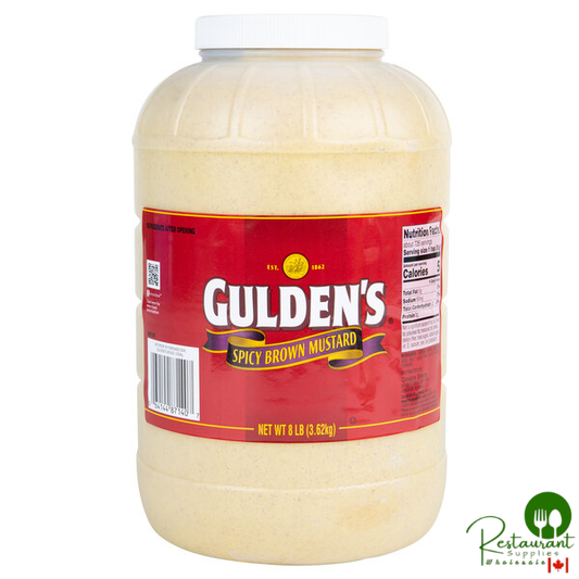 Gulden's 1 Gallon Spicy Brown Mustard - 4/Case