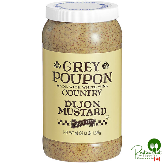 Grey Poupon Country Dijon Mustard 48 oz. Jar - 6/Case