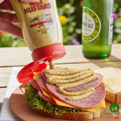 Mike's Amazing Stoneground Deli Mustard Squeeze Bottle 12.5 oz. - 12/Case