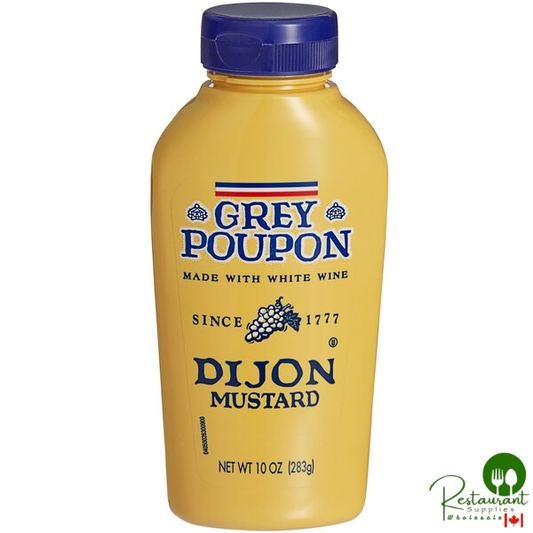 Grey Poupon Dijon Mustard 10 oz. Squeeze Bottle - 12/Case
