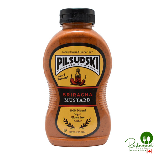 Pilsudski 12 oz. Sriracha Mustard Squeeze Bottle - 12/Case