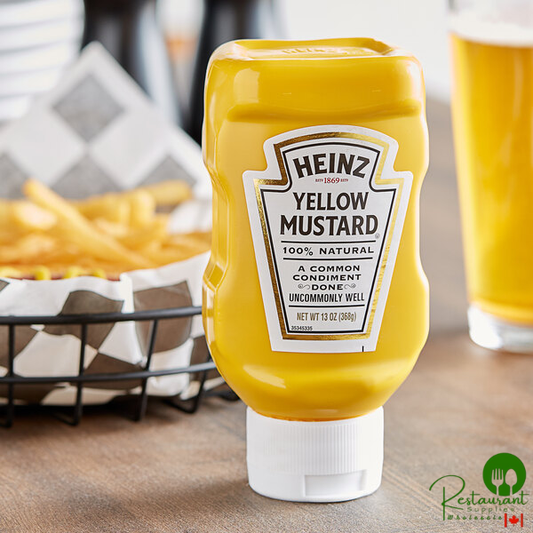 Heinz 13 oz. Upside Down Yellow Mustard Squeeze Bottle