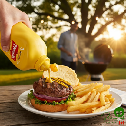 French's Classic Yellow Mustard Squeeze Bottle 30 oz. - 12/Case