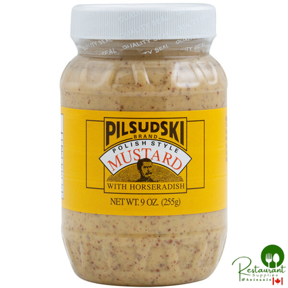 Pilsudski 9 oz. Polish Style Horseradish Mustard - 12/Case
