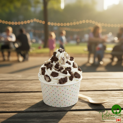 Chopped Cookies and Creme Ice Cream Topping 2.5 lb. - 4/Case