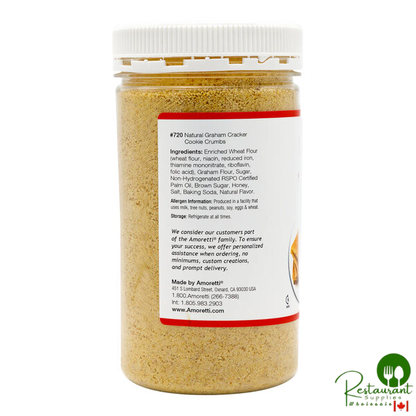 Amoretti Natural Graham Cracker Cookie Crumbs 5 lb.