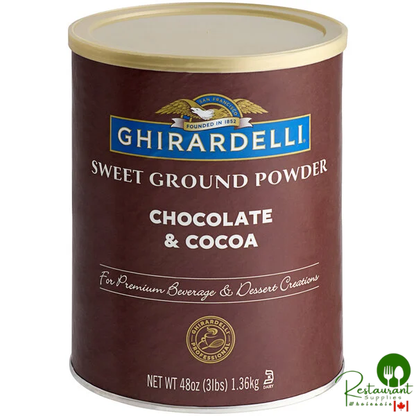 Ghirardelli 3 lb. Sweet Ground Chocolate & Cocoa Powder