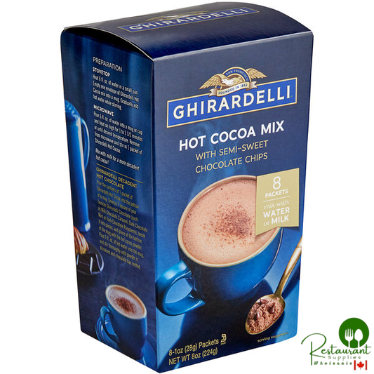 Ghirardelli Hot Cocoa Mix with Chocolate Chips Packets - 48/Case