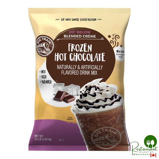 Big Train 3.5 lb. 20 Below Frozen Hot Chocolate Mix - 5/Case