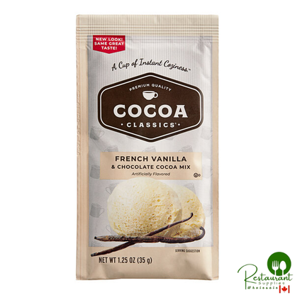 Cocoa Classics French Vanilla and Chocolate Cocoa Mix Packet - 72/Case