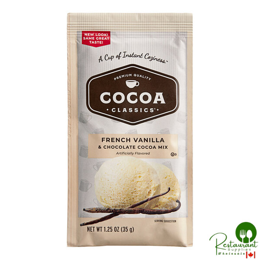 Cocoa Classics French Vanilla and Chocolate Cocoa Mix Packet - 72/Case