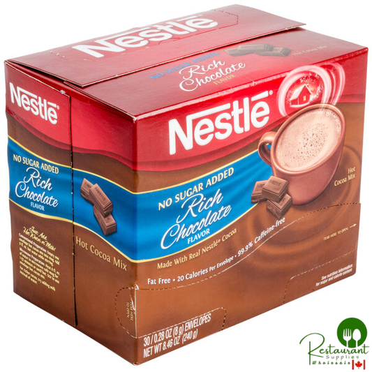 Nestle No Sugar Added Hot Cocoa Mix Packet - 180/Case