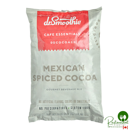 Dr. Smoothie Cafe Essentials Mexican Spiced Cocoa Beverage Mix 3.5 lb. - 5/Case
