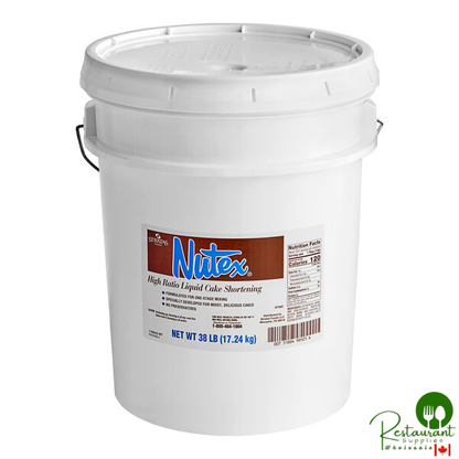 Stratas Nutex Hi-Ratio Liquid Cake Shortening 38 lb.