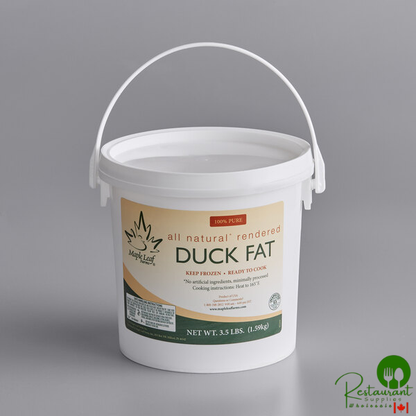 Maple Leaf Farms 3.5 lb. Rendered Duck Fat - 3/Case