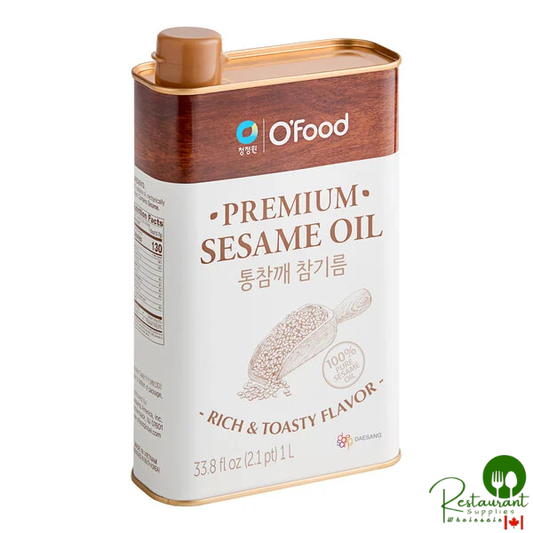 O'Food Premium Toasted Sesame Oil 1 Liter - 10/Case